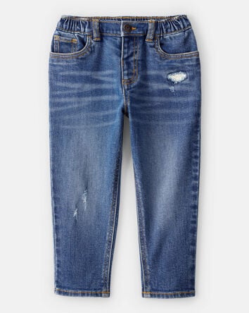 Toddler Boy Mid-Rise Distressed Denim Jeans - Blue, 