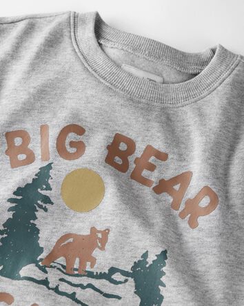Toddler Big Bear Fleece Pullover Made With Organic Cotton, 