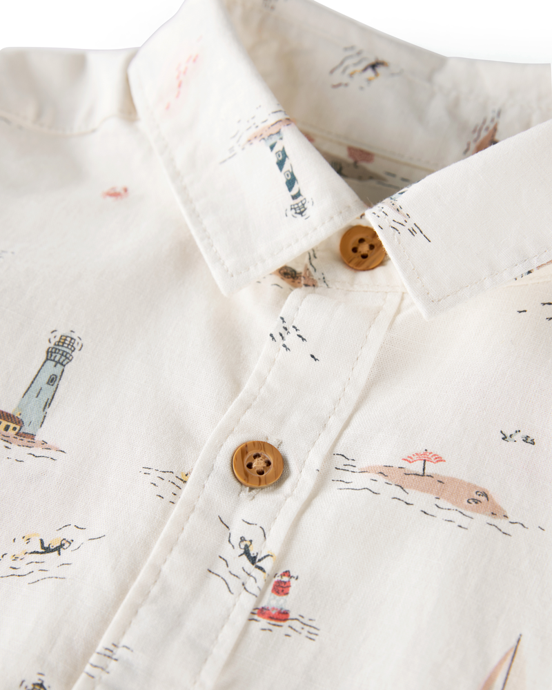 Toddler 2-Piece Set Made with Organic Cotton in Coastal Vacation Print, image 4 of 5 slides