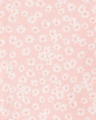 Toddler 1-Piece Floral 100% Snug Fit Cotton Romper PJs, image 2 of 3 slides