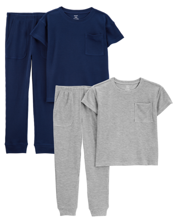 Kid 4-Piece Thermal Pajamas, 