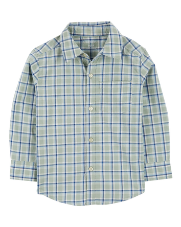 Toddler Plaid Button-Front Shirt, 