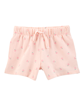 Baby Pull-On French Terry Shorts - Pink, 