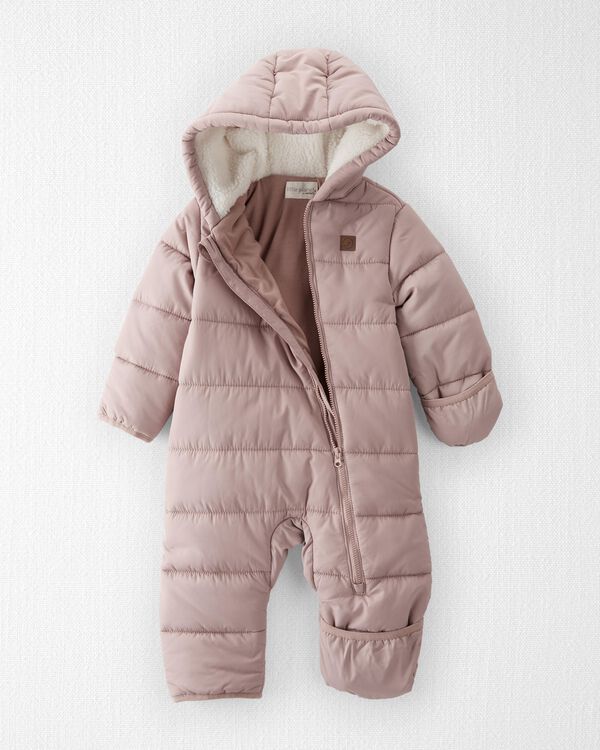 Baby Recycled Quilted Puffer One-Piece