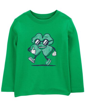 St. Patrick's Day Long-Sleeve Tee - Green, 