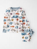 Sustainability Print - Toddler Organic Cotton Pajamas Set
