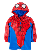 Toddler Spider-Man Rain Jacket - Red, image 1 of 4 slides