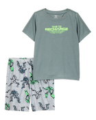 Boys Gaming Print Loose Fit 2-Piece Pajamas , image 1 of 3 slides