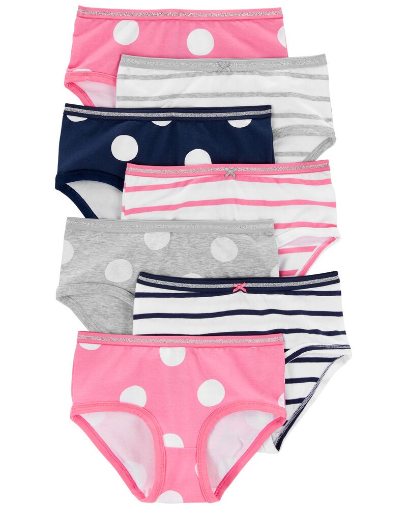 Kid 7-Pack Brief Stretch Cotton Underwear, image 1 of 3 slides