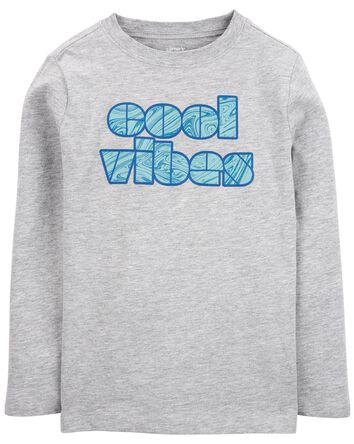 Cool Vibes Long-Sleeve Tee - Grey, 