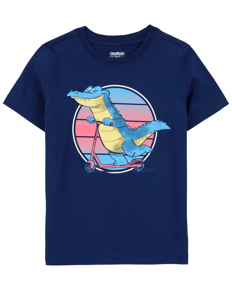 Toddler Alligator Skater Graphic Tee, image 1 of 3 slides