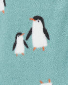 Baby Penguin Fleece Zip-Up Footie Sleep & Play Pajamas, image 3 of 5 slides
