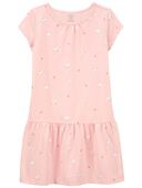 Pink - Kid Bunny Print Soft Cotton Dress