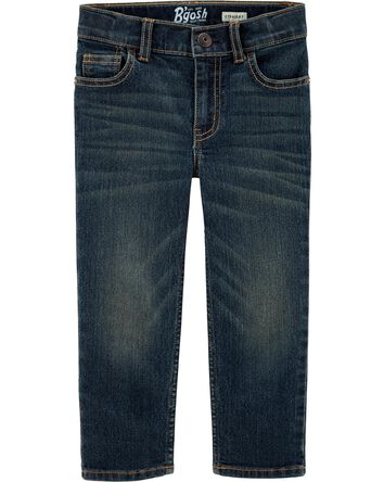 Toddler Straight Leg Authentic Tinted Wash Jeans, 