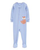 Baby 1-Piece Fox 100% Snug Fit Cotton Footie Pajamas, image 1 of 4 slides