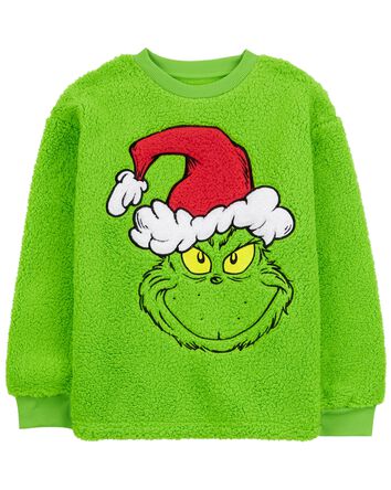 Toddler Grinch Fuzzy Pullover Sweatshirt, 