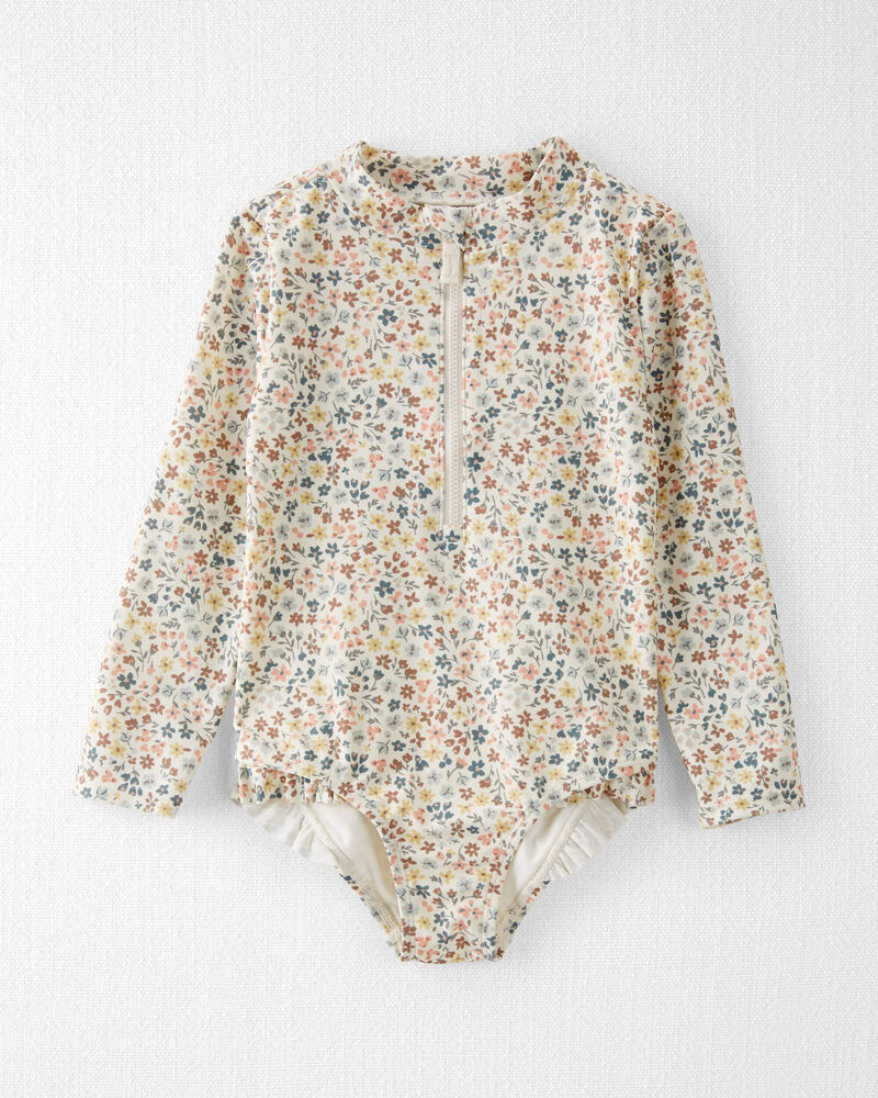 Toddler Recycled 1-Piece Rashguard Swimsuit, image 1 of 5 slides