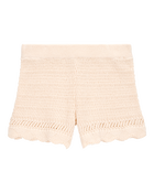 Toddler Crotchet Knit Shorts - Ivory, image 4 of 7 slides