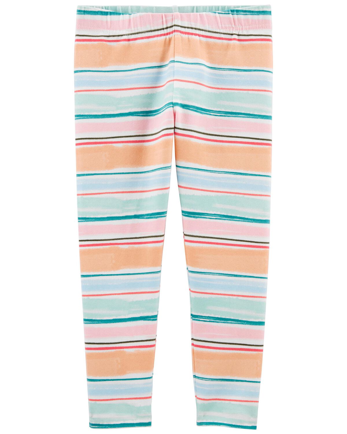 Multi Kid Striped Capri Leggings