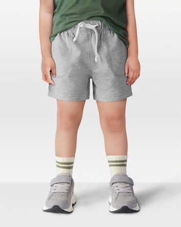 Toddler Pull-On French Terry Shorts - Grey, 
