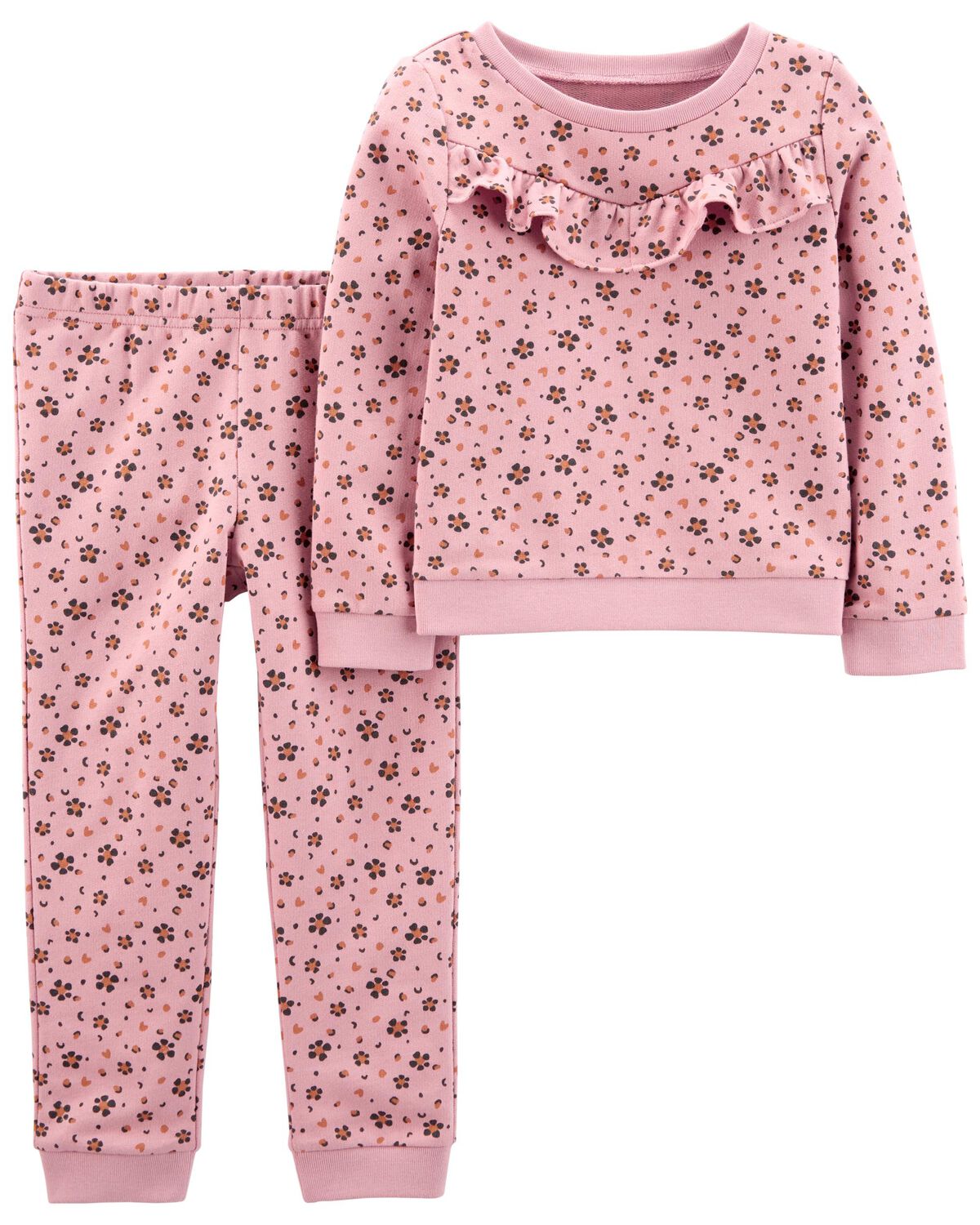 Pink Toddler 2-Piece Floral Tee & Pant Set | carters.com