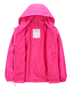Kid Solid Windbreaker Jacket - Pink, image 2 of 3 slides