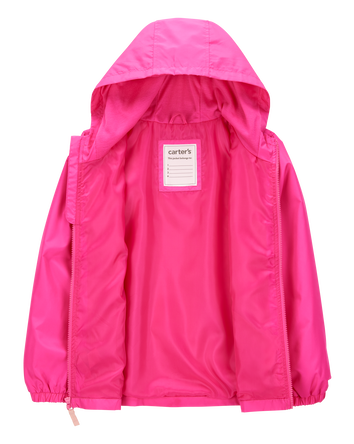 Kid Solid Windbreaker Jacket - Pink, 