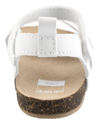 Baby Butterfly Faux Cork Sandals - White, image 3 of 7 slides