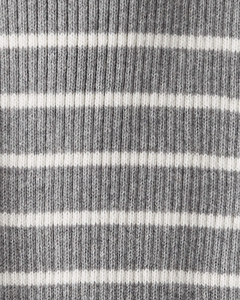 Baby Organic Cotton Rib Sweater Knit Set in Stripes, image 2 of 5 slides