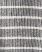 Baby Organic Cotton Rib Sweater Knit Set in Stripes, image 2 of 5 slides