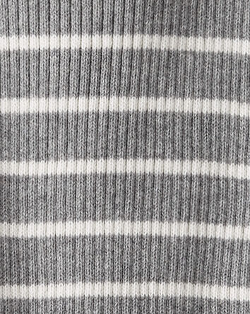 Baby Organic Cotton Rib Sweater Knit Set in Stripes, 