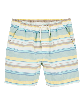 Kid Striped Pull-On Bermuda Shorts, 