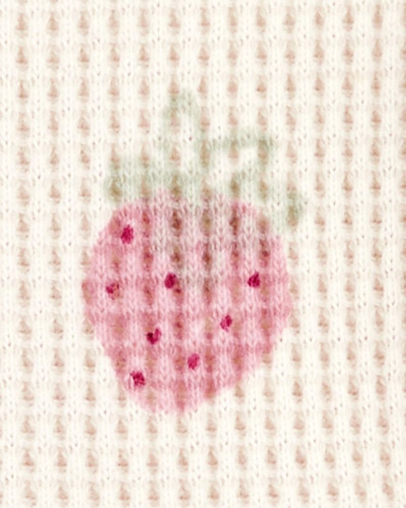 Toddler Short-Sleeve Strawberry-Print Fashion Top, image 2 of 3 slides