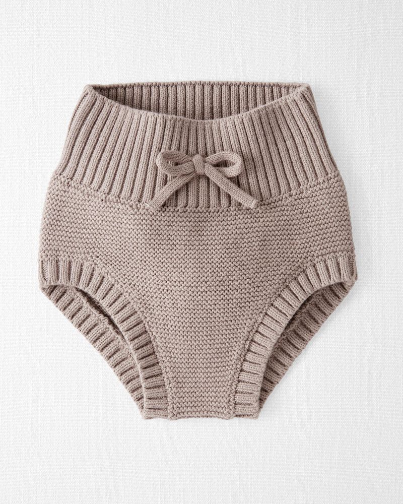 Baby High-Waist Organic Cotton Sweater Knit Diaper Cover, image 1 of 5 slides