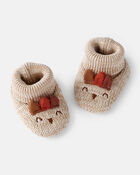 Baby Thanksgiving Booties - Brown, image 1 of 2 slides
