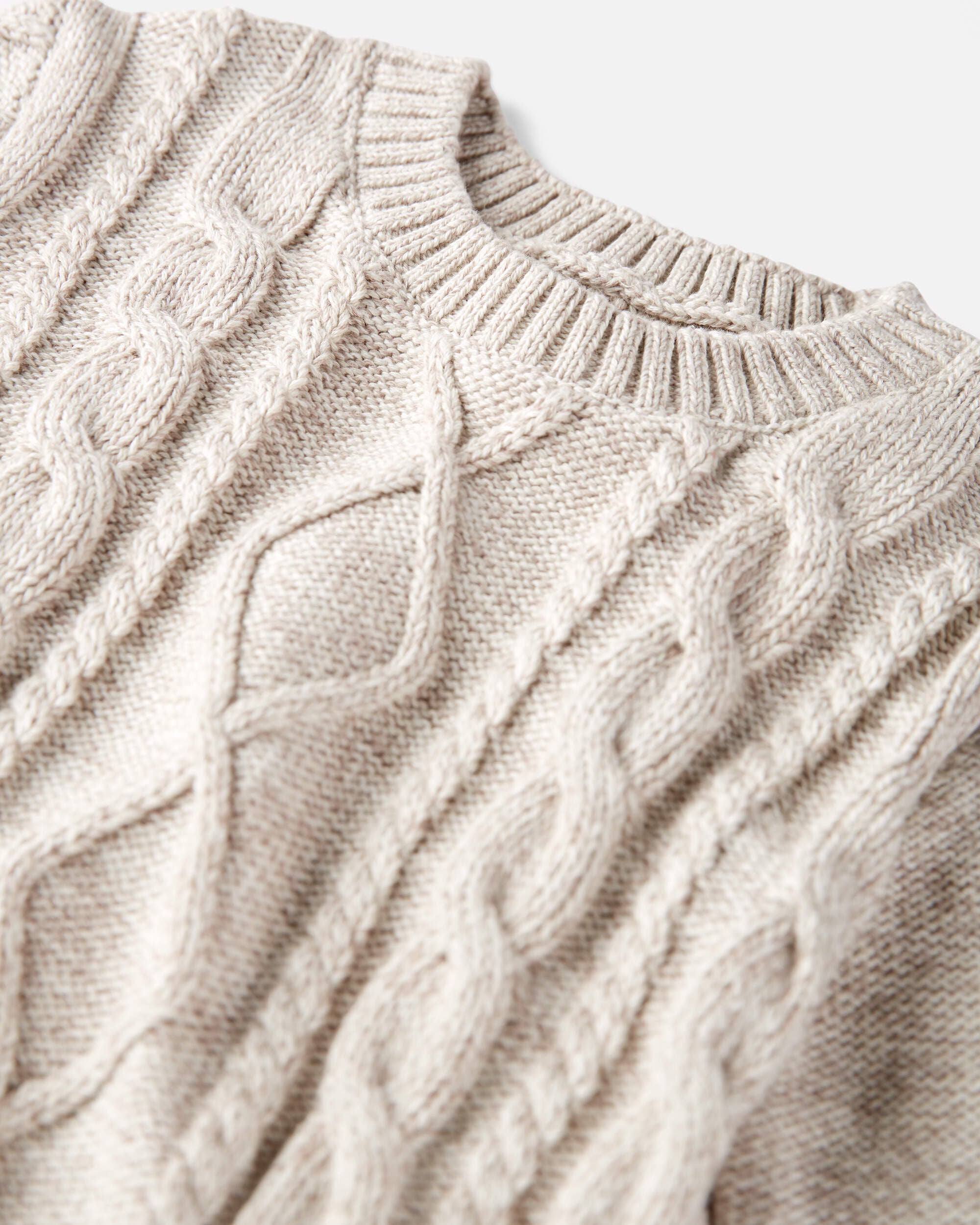 Cotton cable knit jumper shop