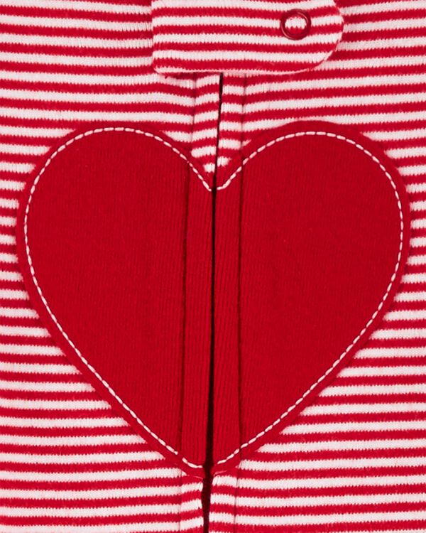 Toddler 1-Piece Valentine's Day 100% Snug Fit Cotton Footie Pajamas