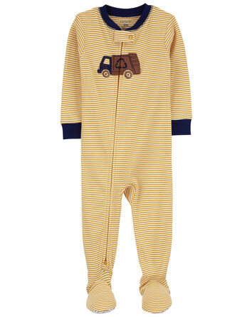 Baby 1-Piece Recycle 100% Snug Fit Cotton Footie Pajamas, 