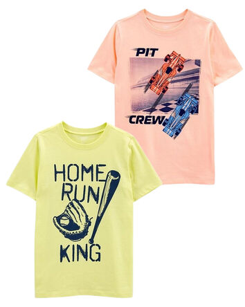 Kid 2-Pack Graphic Jersey Tees, 