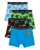 Kid 4-Pack Minecraft Boxer Briefs Underwear, image 1 of 2 slides