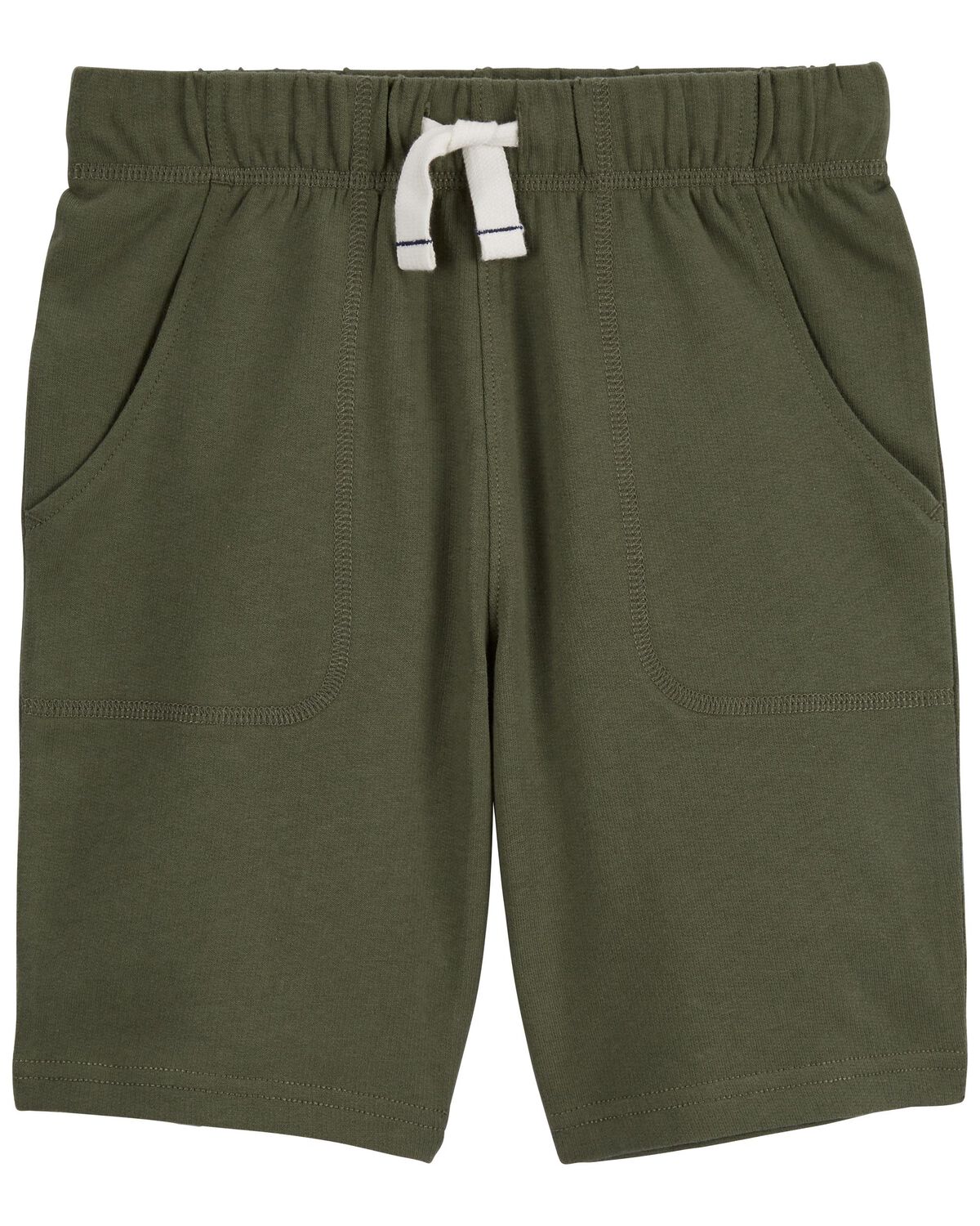 Green Kid Pull-On French Terry Shorts | carters.com