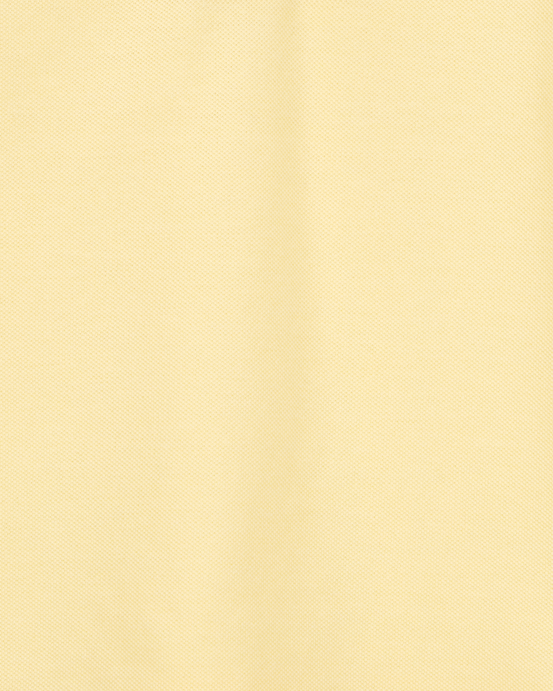 Toddler Pique Uniform Polo Shirt - Yellow, image 2 of 3 slides