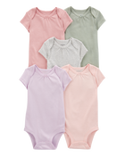 Baby 5-Pack Short-Sleeve Bodysuits, image 1 of 8 slides