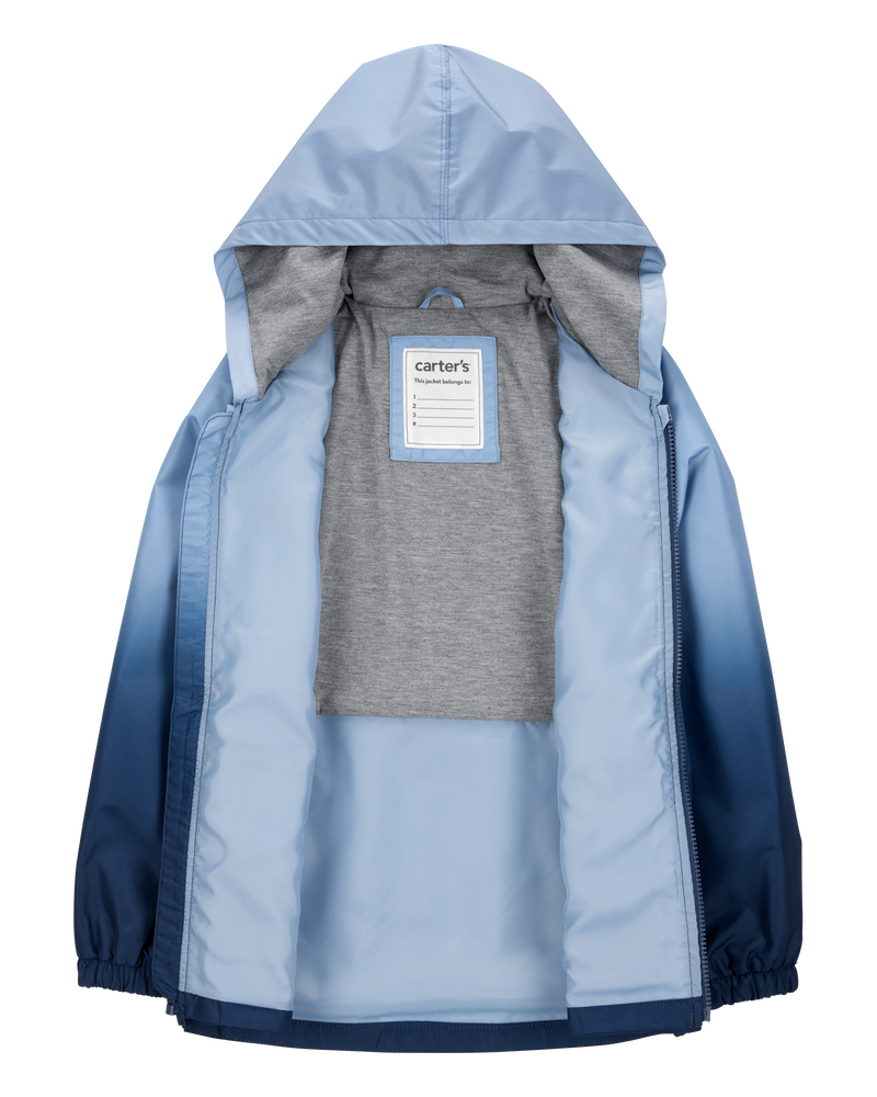 Dip Dye Rain Jacket - Blue, image 2 of 3 slides
