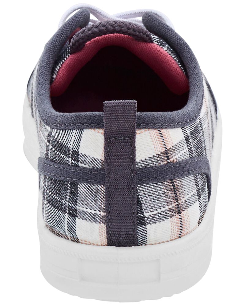 Kid Plaid Canvas Sneakers, image 3 of 7 slides