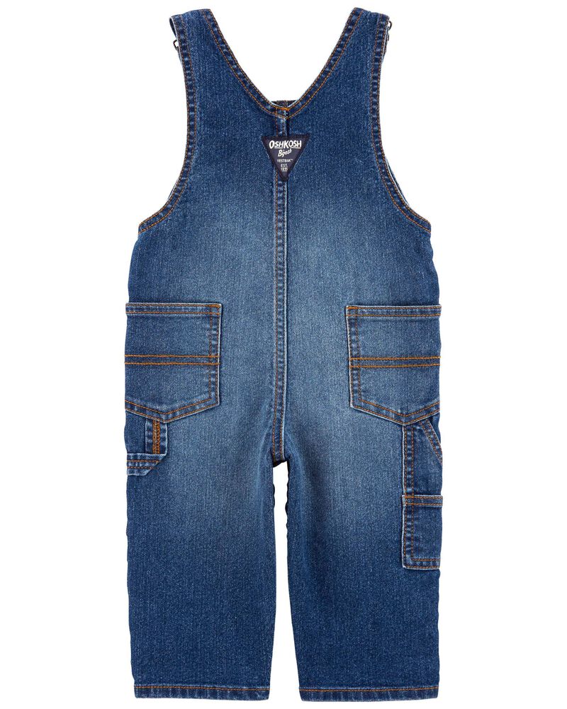 Baby Stretch Denim Classic Overalls, image 3 of 5 slides