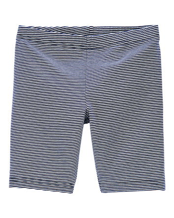 Kid Striped Bike Shorts, 