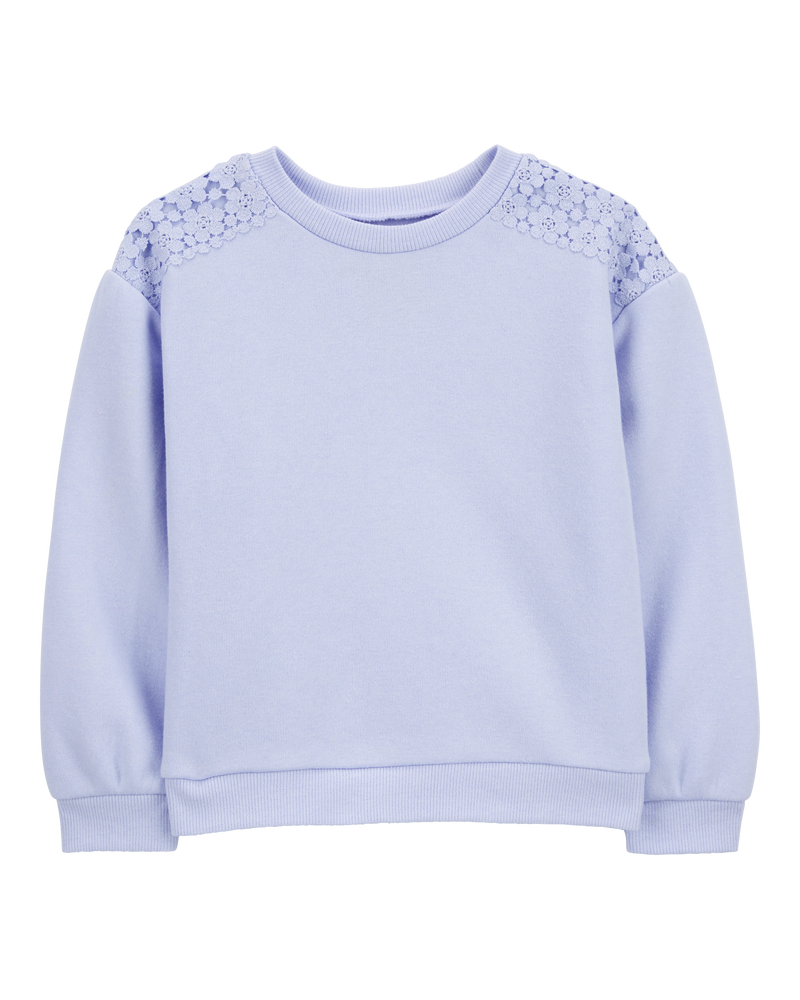 Toddler Embroidered Fleece Pullover, image 1 of 3 slides