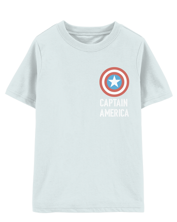 Kid Marvel™ Captain America Short-Sleeve Tee - Blue, 