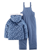 Kid 2-Piece Snowflake Print Snowsuit
, image 3 of 5 slides